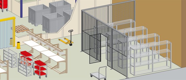 Wire Mesh Partitions & Fencing