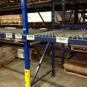 Curbell pallet rack damage after