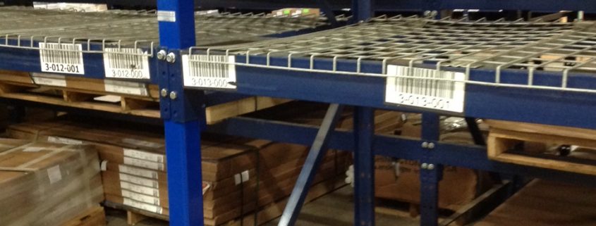 Curbell pallet rack damage after