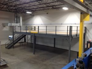 Storage Mezzanine in Manufacturing Area