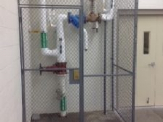 Fire Sprinkler Line Safety Cage