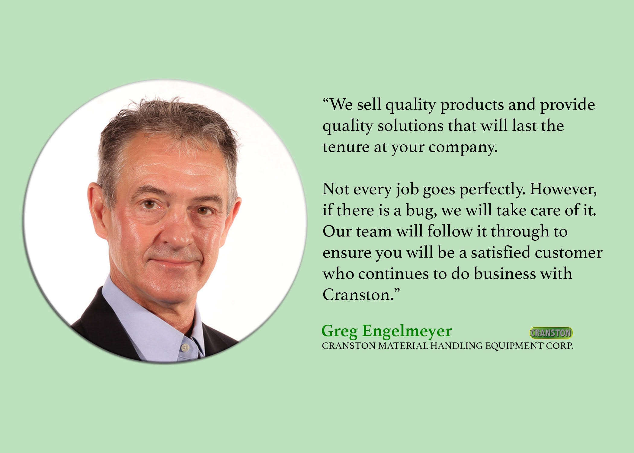 greg-quote - Cranston Material Handling Equipment